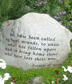 "We have been called to heal wounds, to unite what has fallen apart and bring home those who have lost their way"